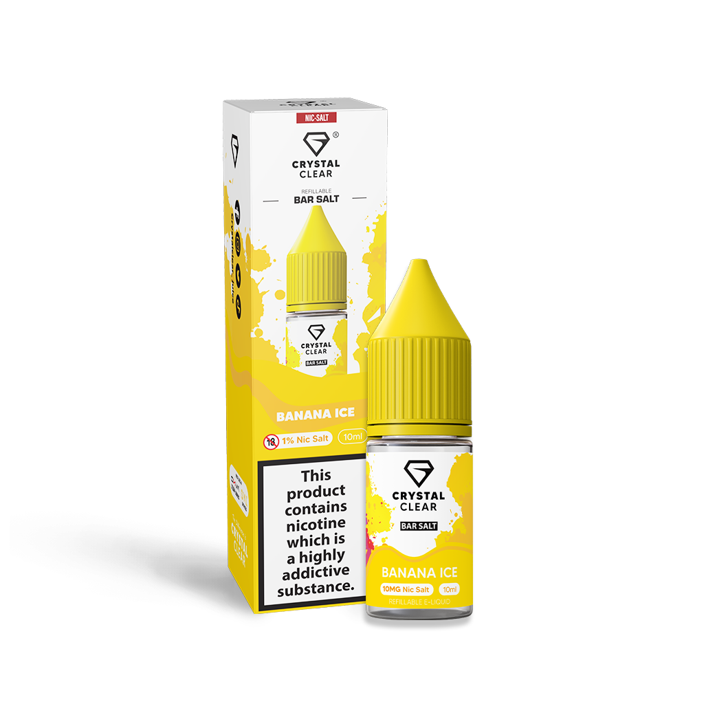 Crystal Clear Banana Ice Nic Salt x10