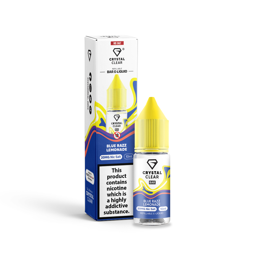Crystal Clear Blue Razz Lemonade Nic Salt x10