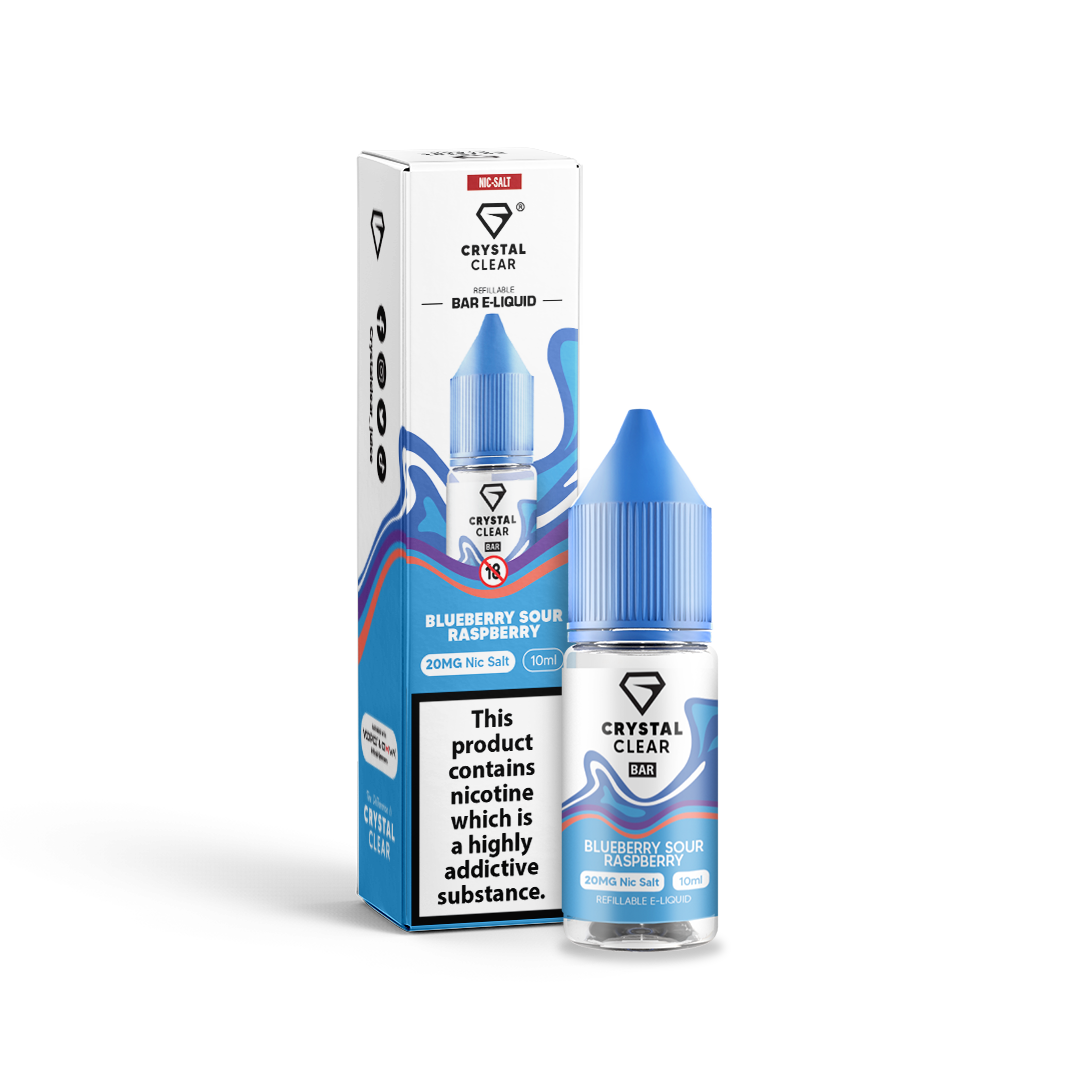 Crystal Clear Blueberry Sour Raspberry Nic Salt x10