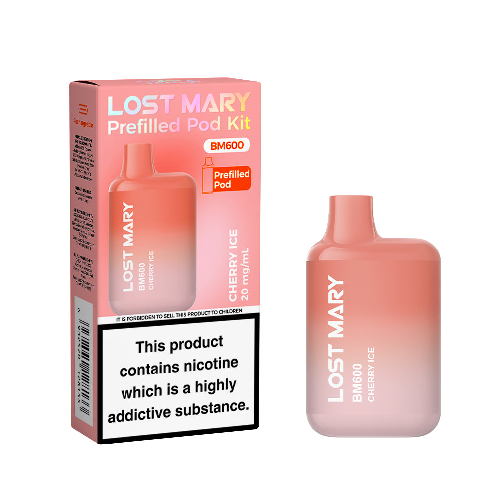 Lost Mary BM600 Pod Kit - Cherry Ice x10
