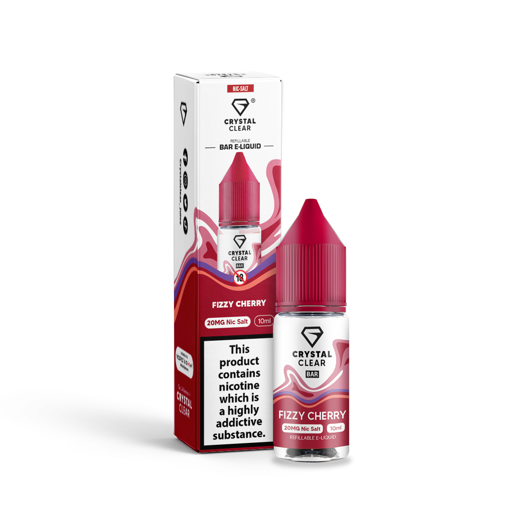 Crystal Clear Fizzy Cherry Nic Salt x10