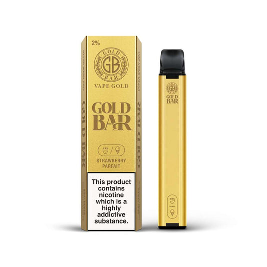 Gold Bar Disposable - Strawberry Parfait x10