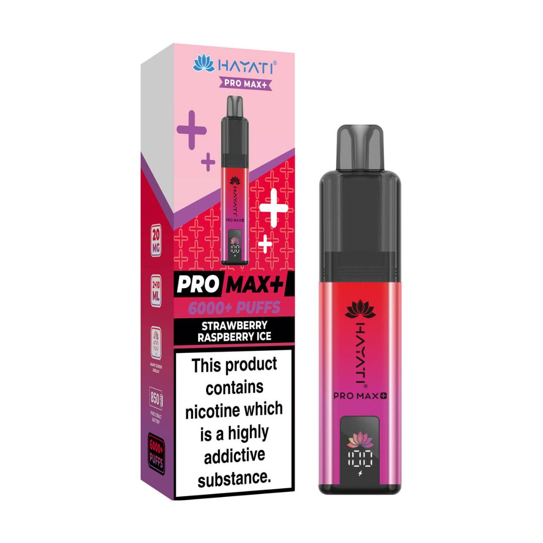Hayati Pro Max+ Strawberry Raspberry Ice x5