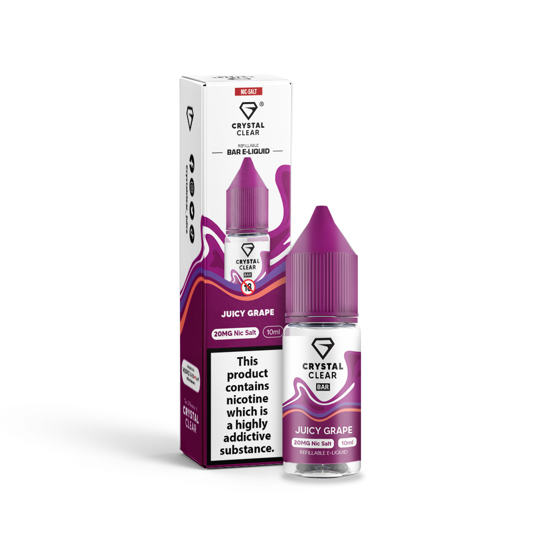 Crystal Clear Juicy Grape Nic Salt x10