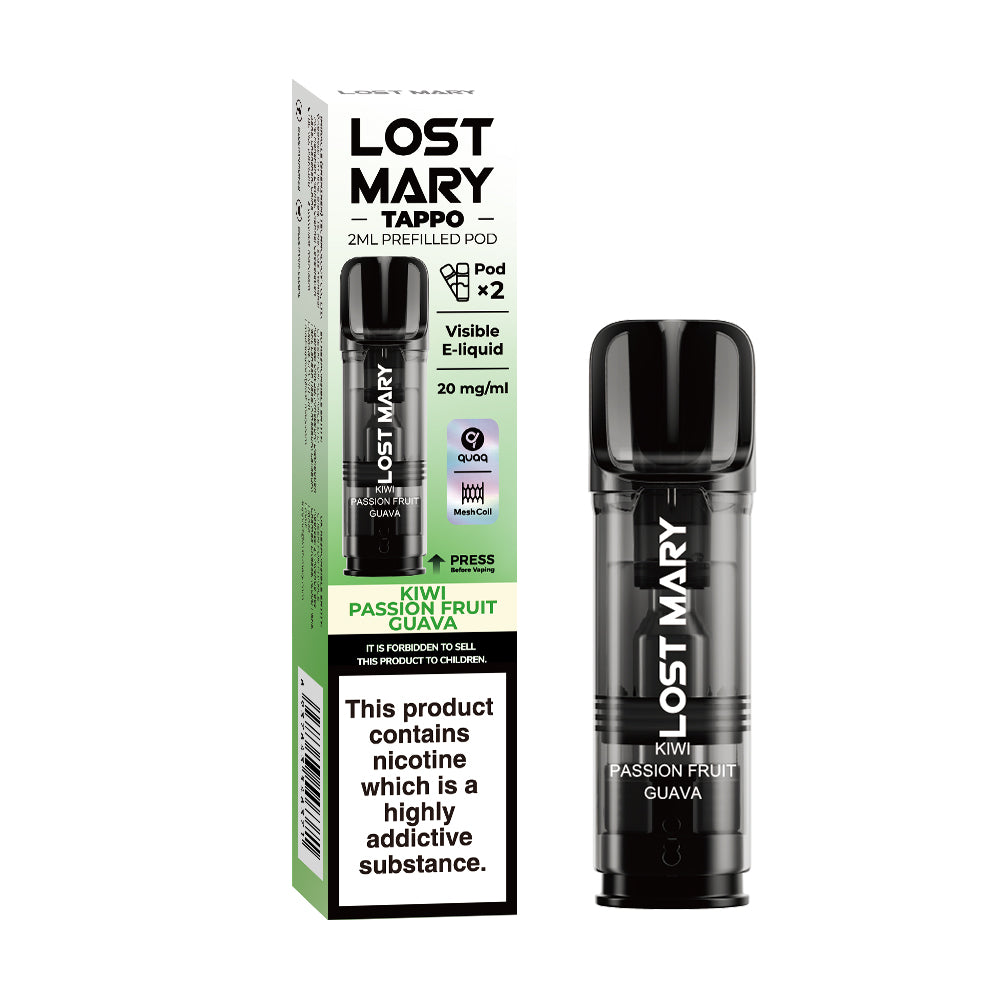 LOST MARY TAPPO PODS - Kiwi Passion Fruit Guava x10