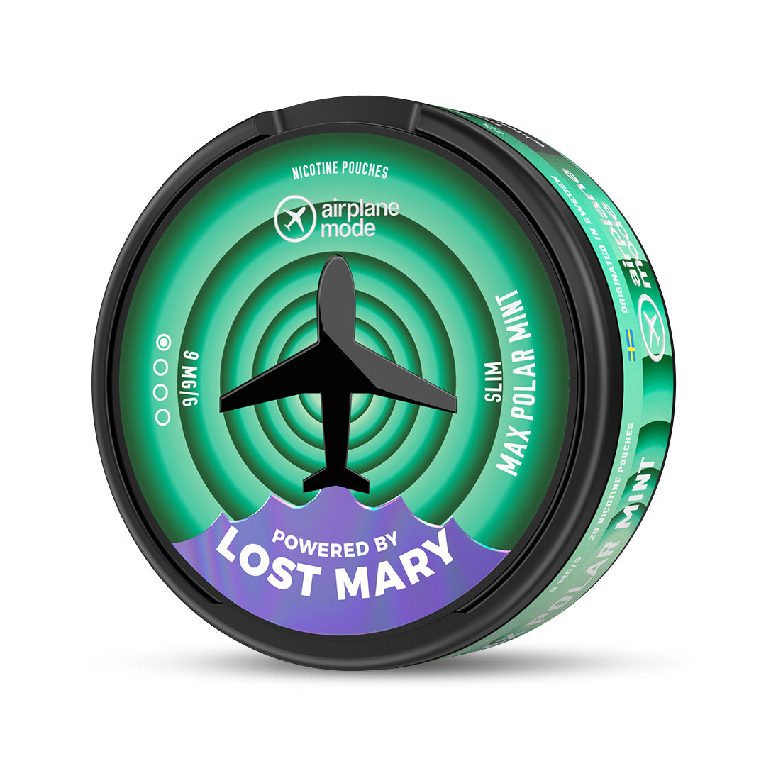 Airplane Mode Nicotine Pouch - Max Polar Mint x10