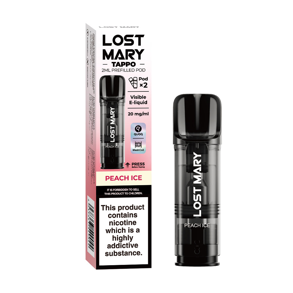 LOST MARY TAPPO PODS - Peach Ice x10