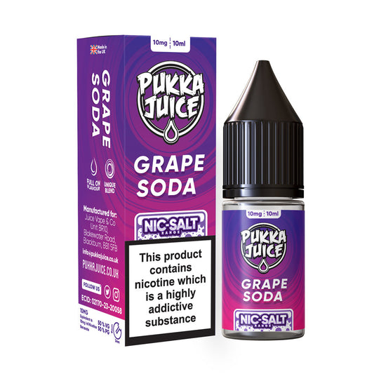 Pukka Juice Grape Soda Nic Salt x10