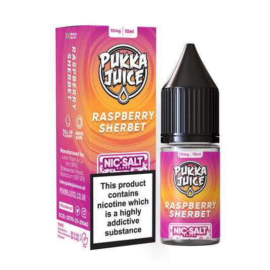Pukka Juice Raspberry Sherbet Nic Salt x10