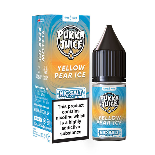 Pukka Juice Yellow Pear Ice Nic Salt x10