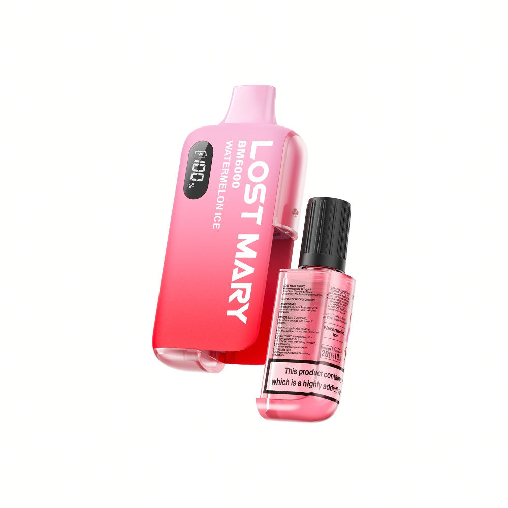 Lost Mary BM6000 Watermelon Ice | 6K Puffs | Wholesale (5 per pack) MVC Lost Mary BM6000 Watermelon Ice | 6K Puffs | Wholesale (5 per pack) MVC