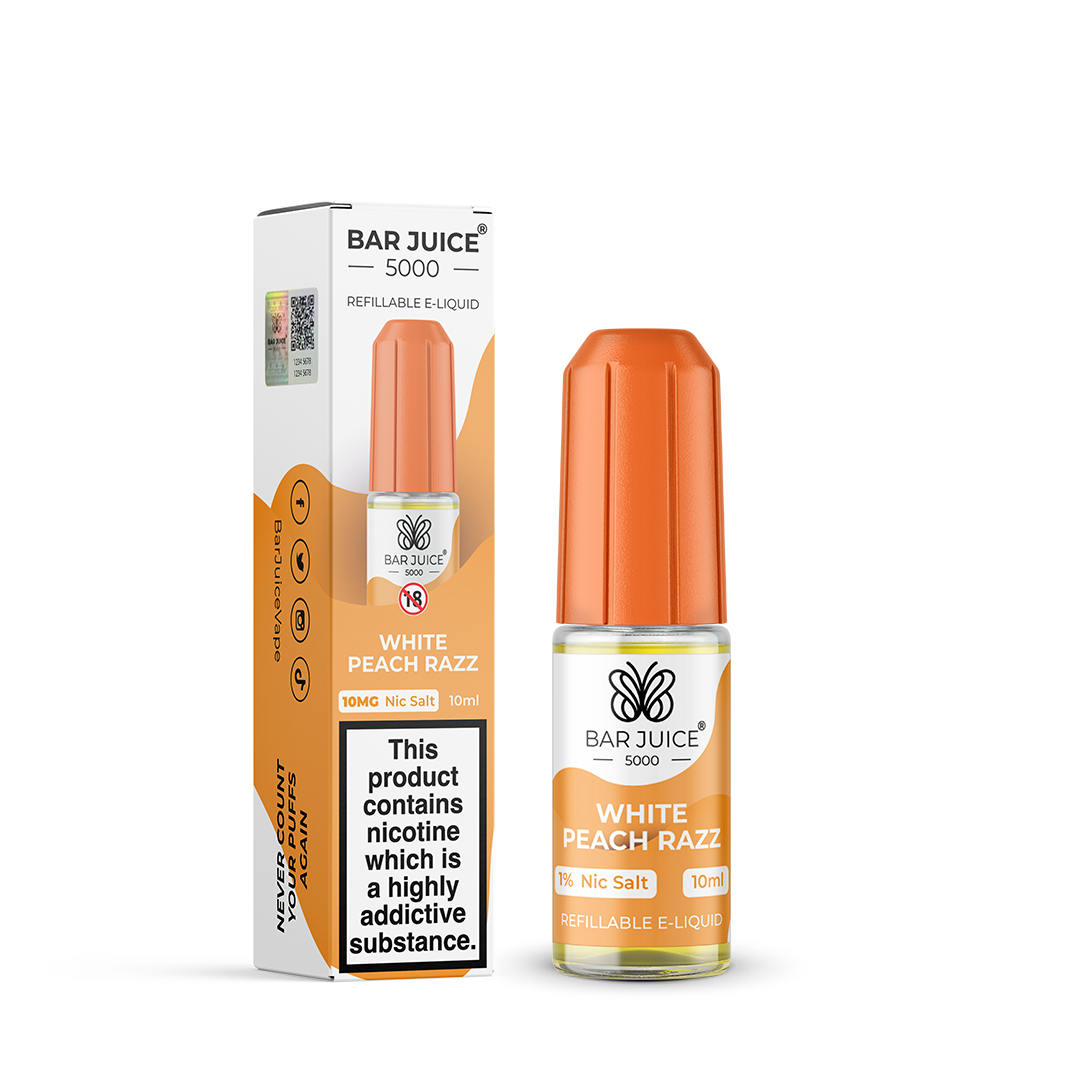 Bar Juice 5000 - White Peach Razz Nic Salt x10
