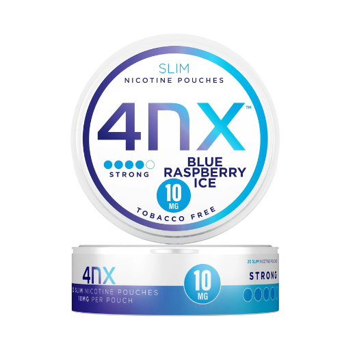 4NX Blue Raspberry Ice Nicotine Pouch x5