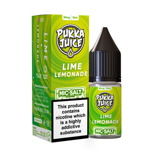 Pukka Juice Lime Lemonade Nic Salt x10
