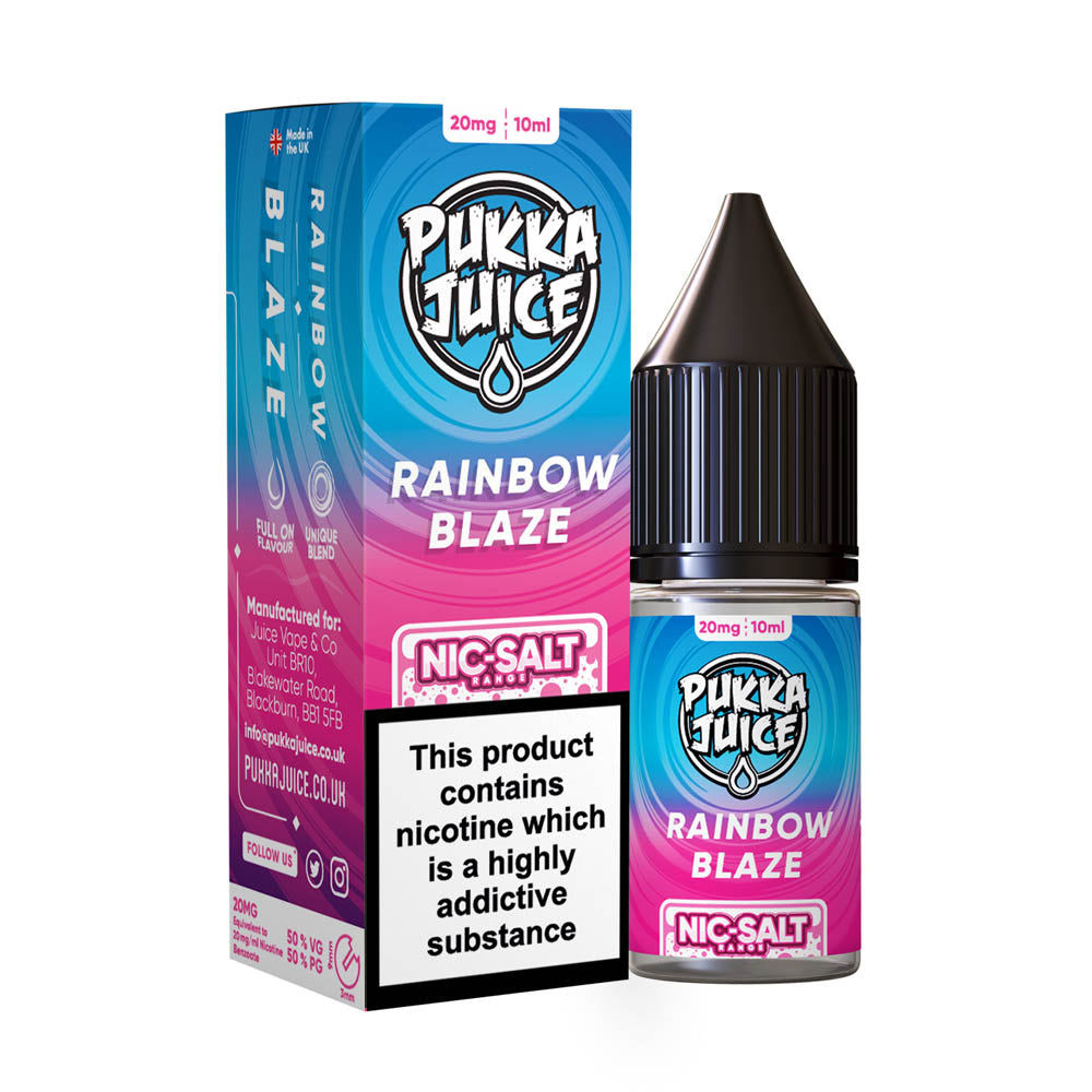 Pukka Juice Rainbow Blaze Nic Salt x10