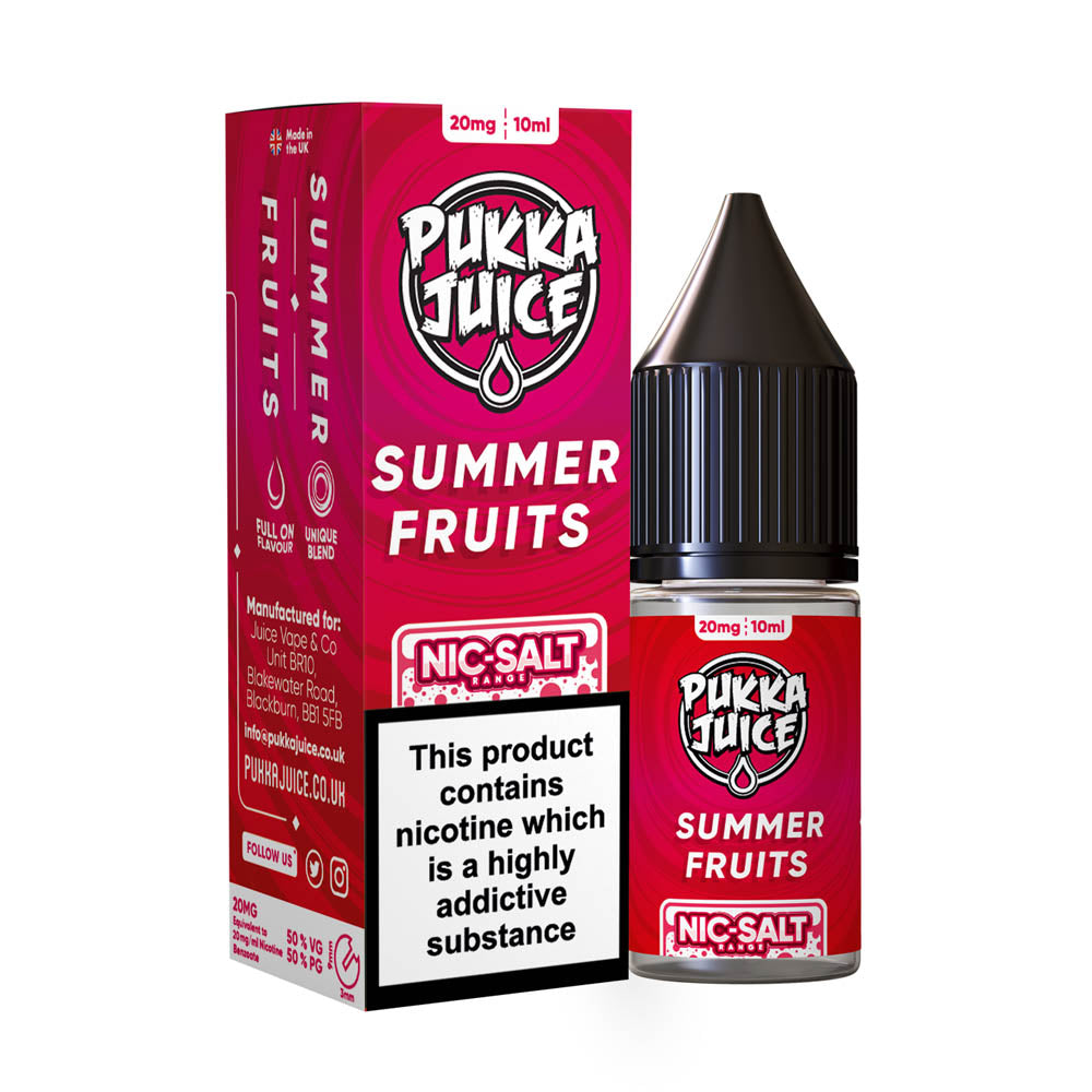 Pukka Juice Summer Fruits Nic Salt x10
