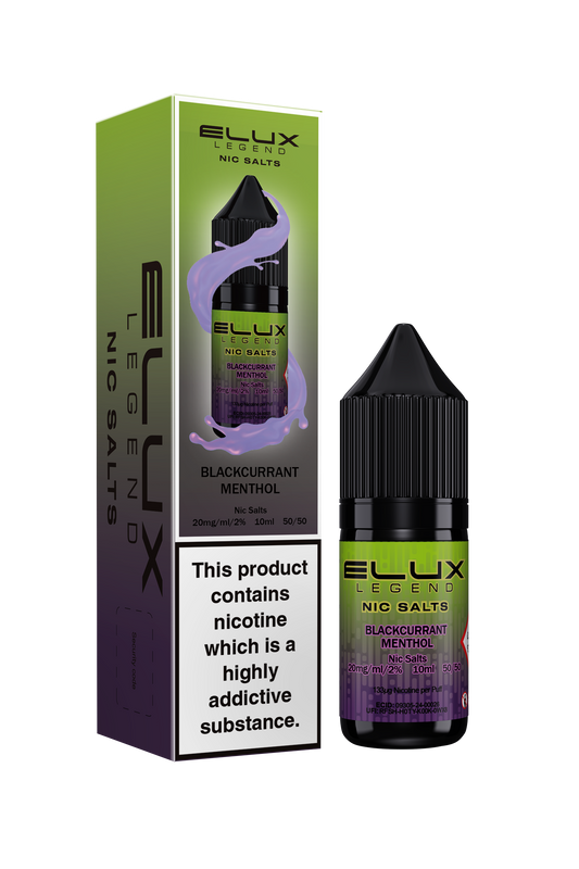 ELUX Legend Nic-Salt - Blackcurrant Menthol x10