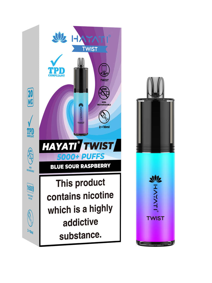 Hayati Twist 5000+ Blue Sour Raspberry x5