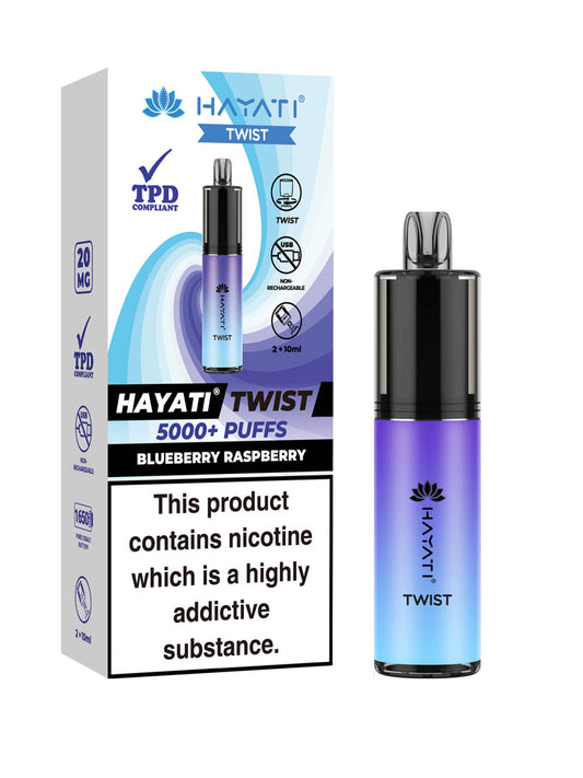 Hayati Twist 5000+ Blueberry Raspberry x5