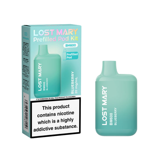 Lost Mary BM600 Pod Kit - Blueberry x10