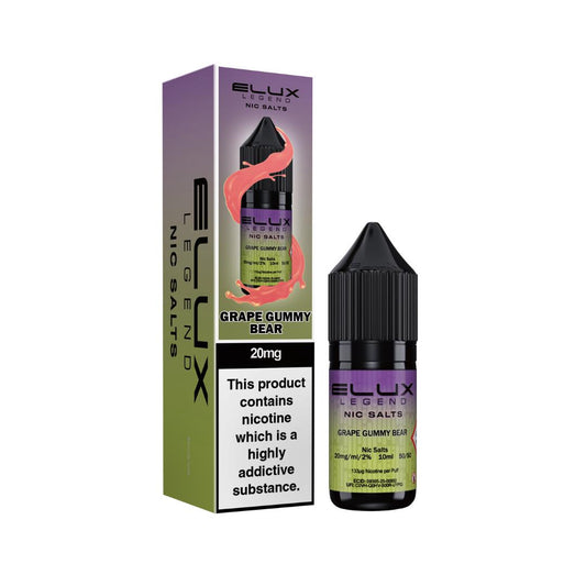 ELUX Legend Nic-Salt - Grape Gummy Bear x10