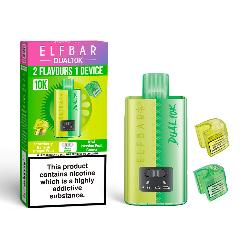 ELFBAR DUAL 10K Green Edition x5