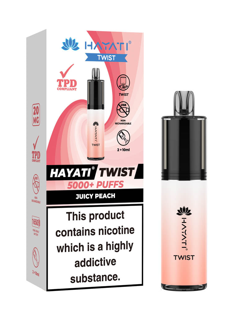 Hayati Twist 5000+ Juicy Peach x5