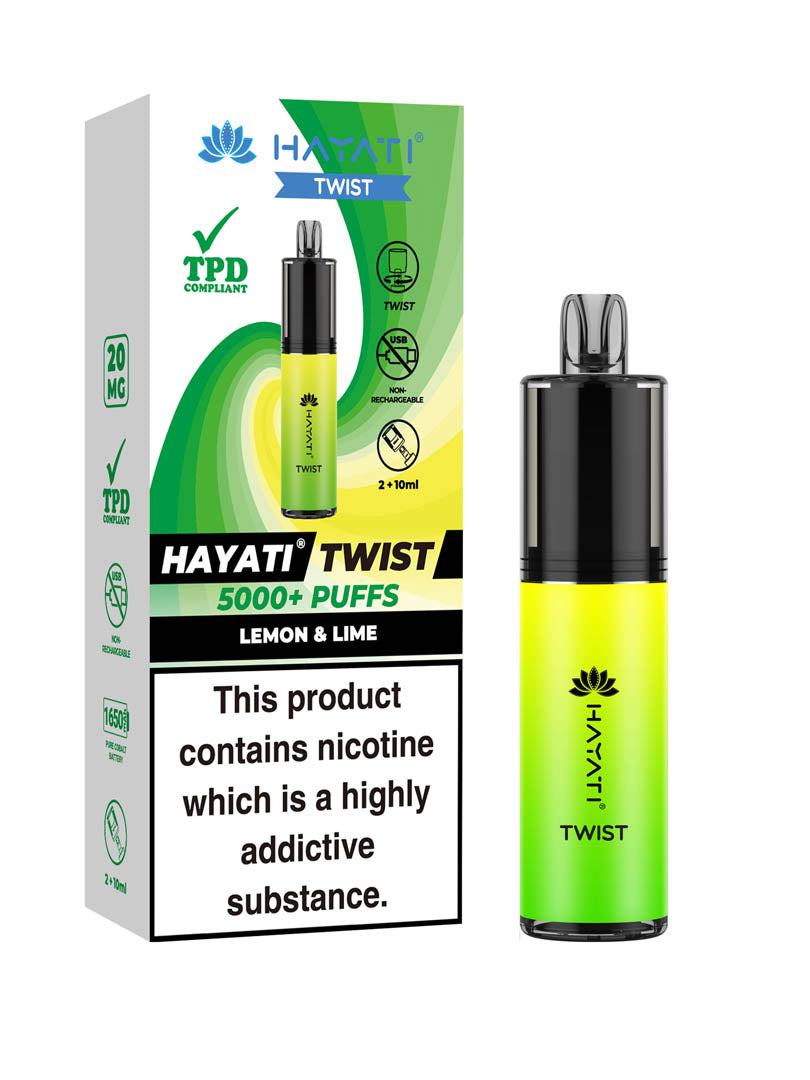 Hayati Twist 5000+ Lemon & Lime x5