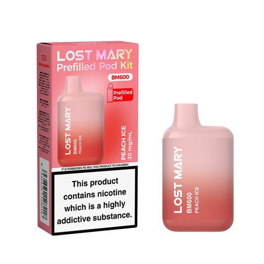 Lost Mary BM600 Pod Kit - Peach Ice x10