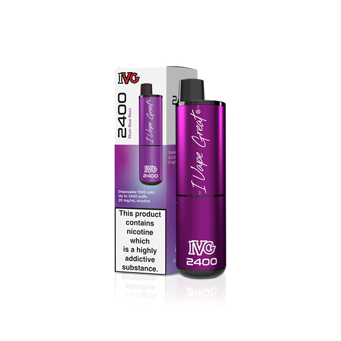 IVG 2400 Plum Blue Razz x5