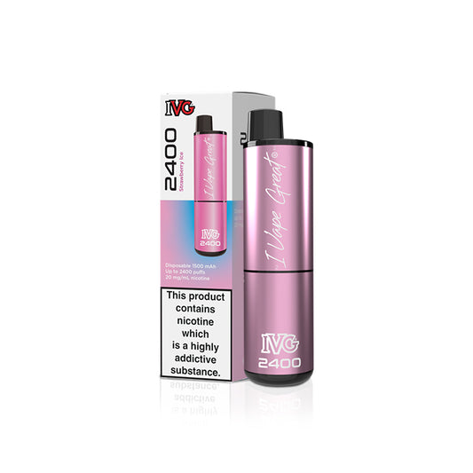 IVG 2400 Strawberry Ice x5