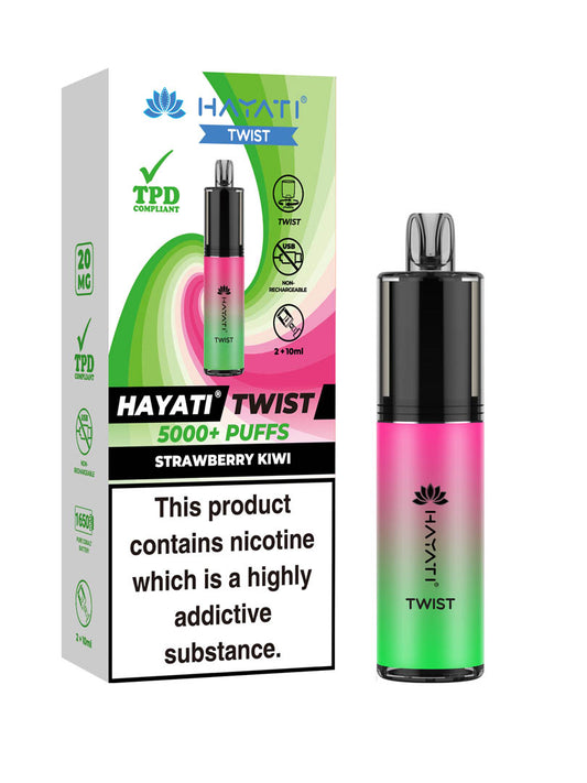 Hayati Twist 5000+ Strawberry Kiwi x5