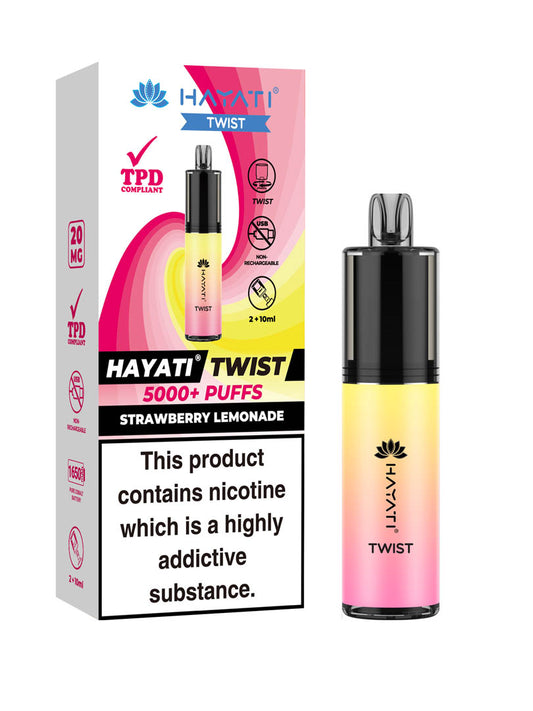 Hayati Twist 5000+ Strawberry Lemonade x5